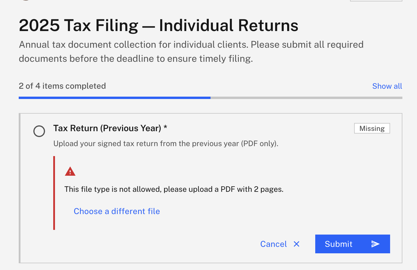 RequestLoops smart document validation flagging blank pages and missing fields before review